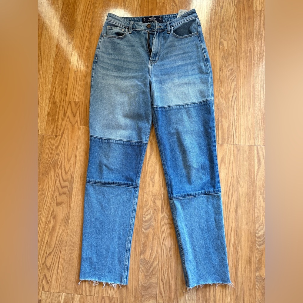 Hollister high rise Jeans. Patchwork. Size 26 with 27 in inseam - Picture 15 of 16